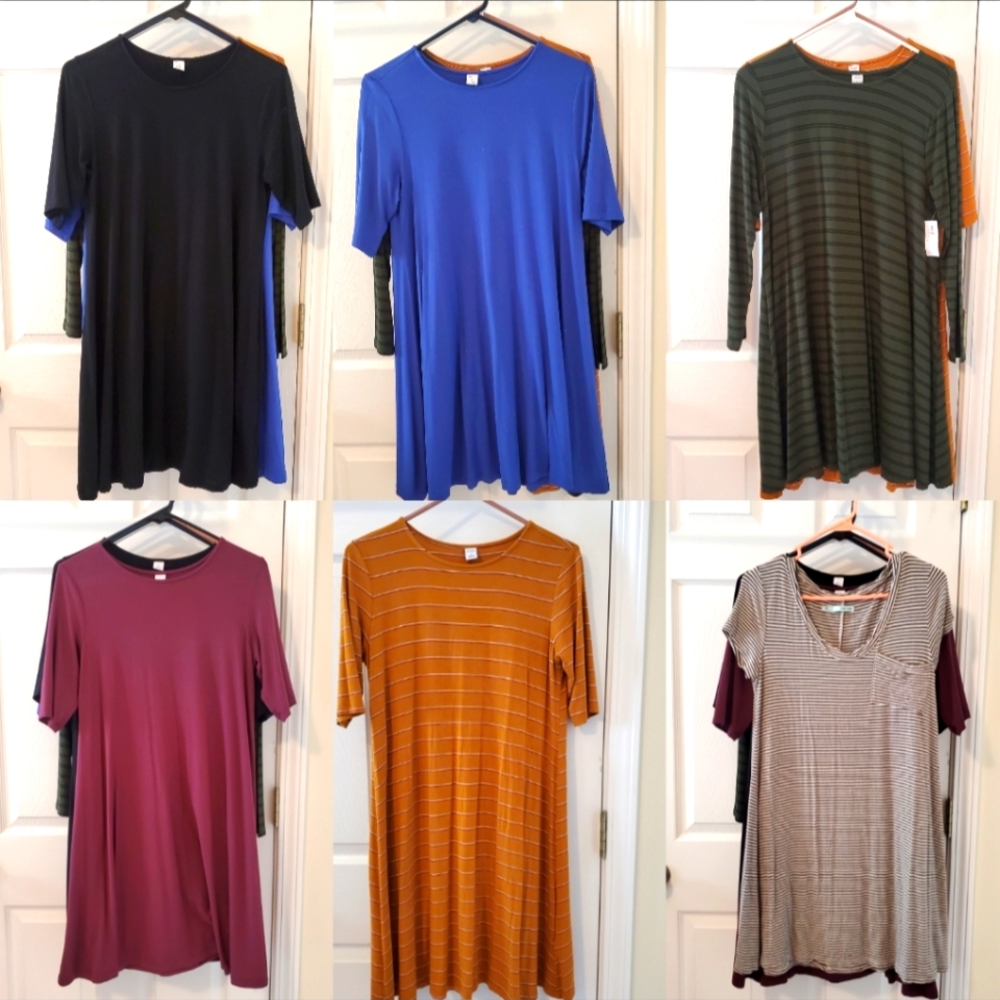 6 old navy/maurices Shift Dresses